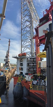 Проведение динамических испытаний главного гака